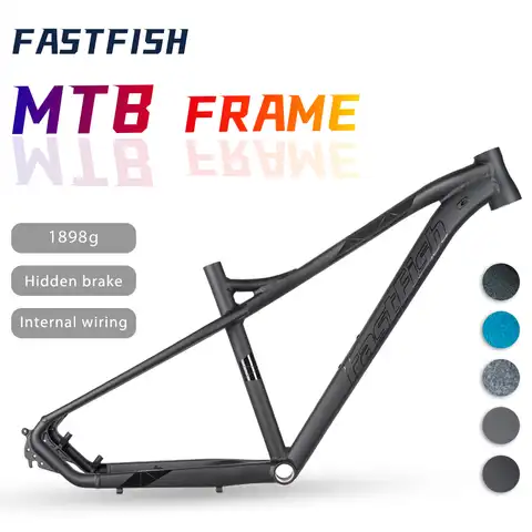 Рама велосипеда FASTFISH MTB 27.5, алюминиевая фоторамка MTB 27,5, Ультралегкая рама BB42 27.5ER 16/17 дюйма