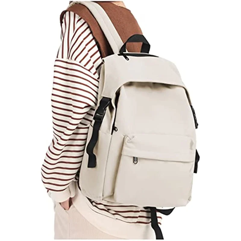 Double Shoulder Student Schoolbag Casual Fashion Travel Waterproof Backpack 15.6 