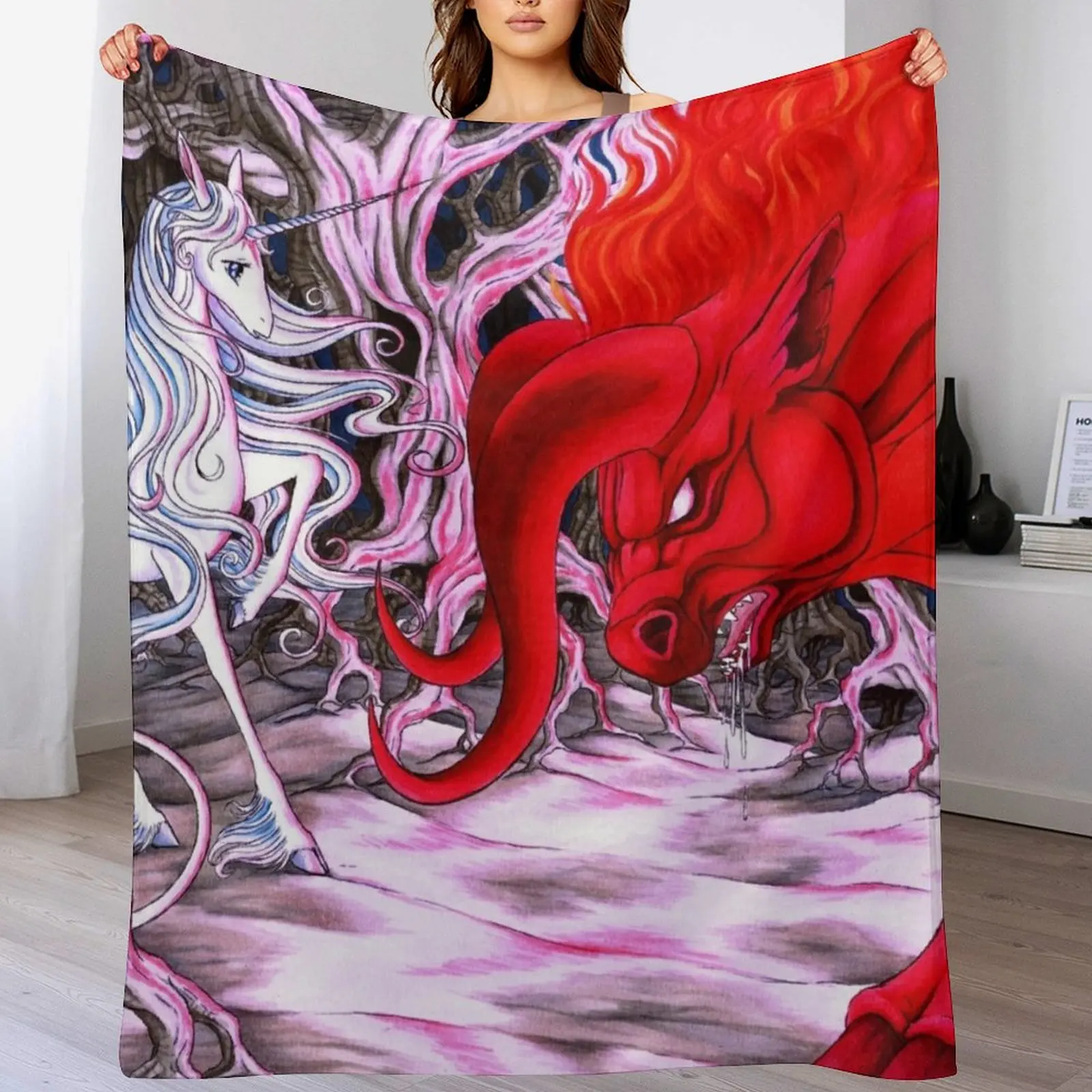 Одеяло с изображением последнего единорога одеяла для ребенка самые мягкие