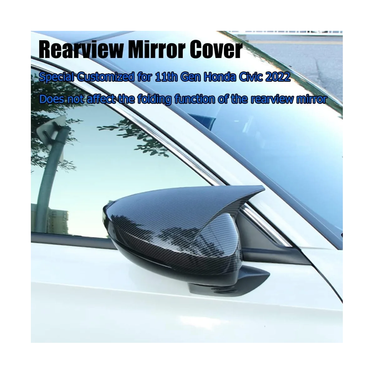 Декоративный чехол для зеркала заднего вида Honda Civic 2022 2023 11 поколения