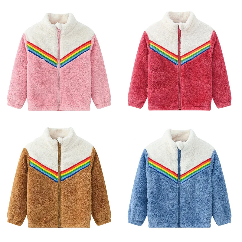 

Детская флисовая куртка на молнии, с плюшевой подкладкой