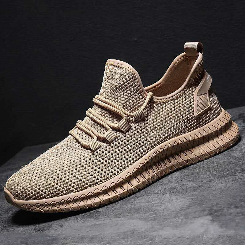 

Men Running Shoes Lightweight Breathable Casual Sneakers Non-slip Outdoor Men Sneakers Mesh White Big Size Shoes