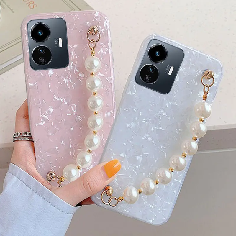 

Роскошный Жемчужный браслет на запястье Чехол для Vivo Y77 ударопрочный чехол для Vivo Y77 чехол для телефона s Y77 Y 77 Y30