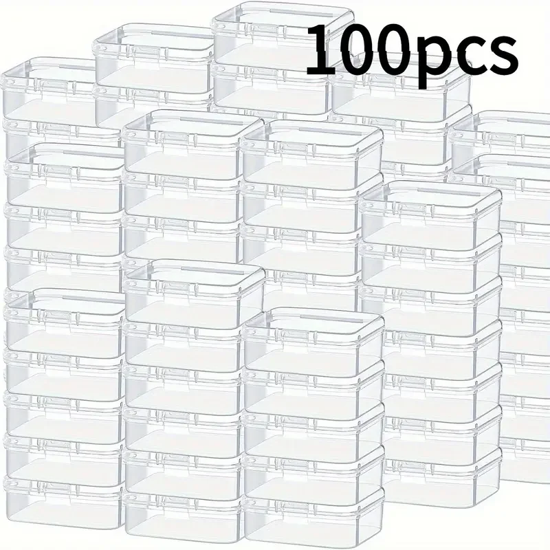 

100 прозрачных контейнеров для хранения украшений