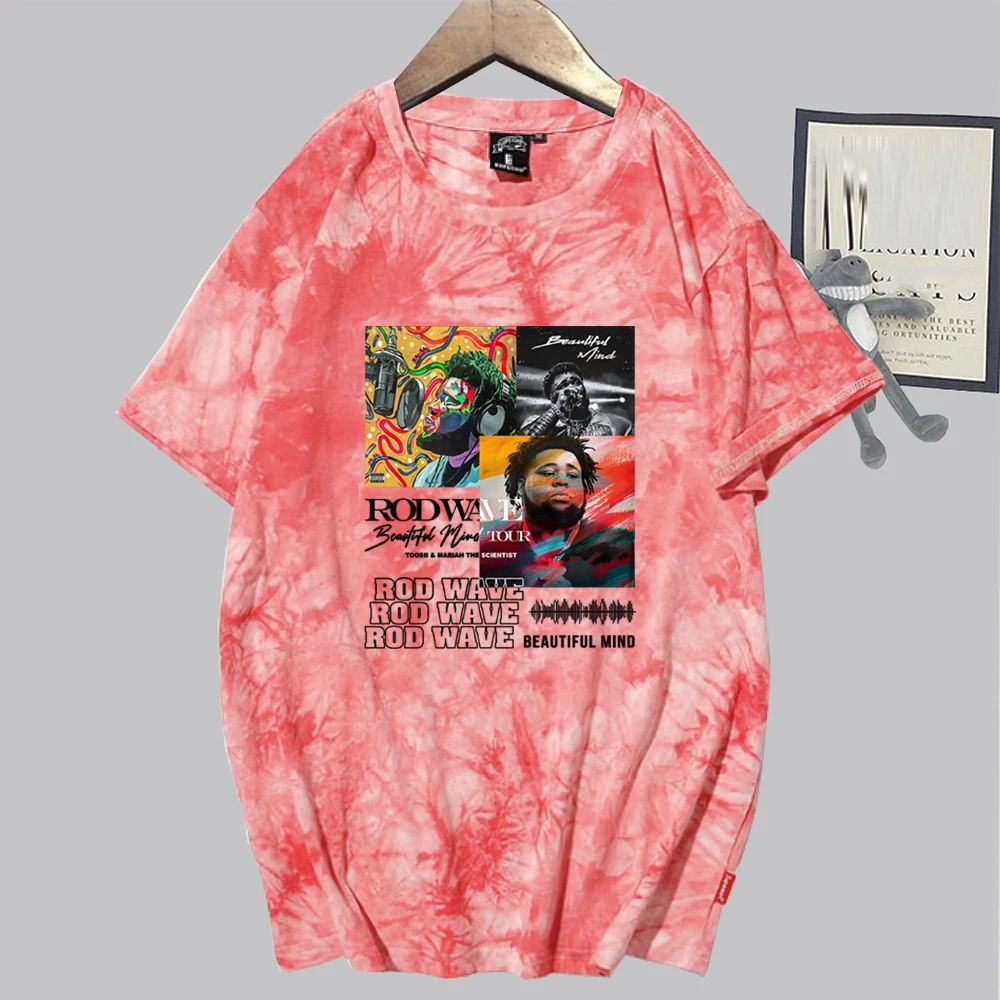 Рубашка с принтом стержень волны красивый разум 2024 рубашки унисекс Харадзюку