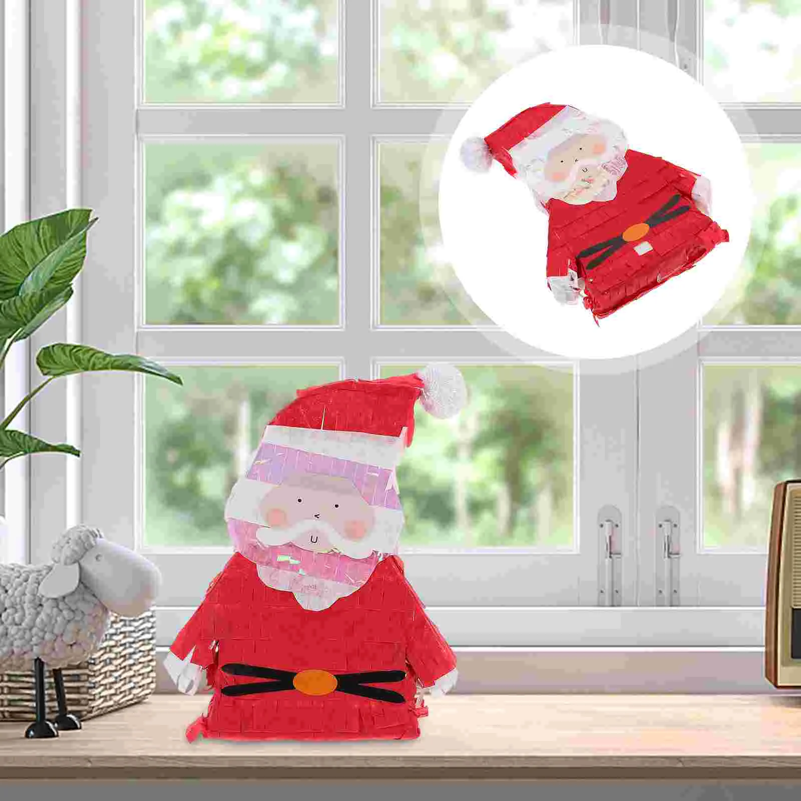 

Pinata Christmas Santa Toy Mini Party Candy Claus Plaything Pinatas Children Game Filled Box S Fillers Ornament Kids Smashing