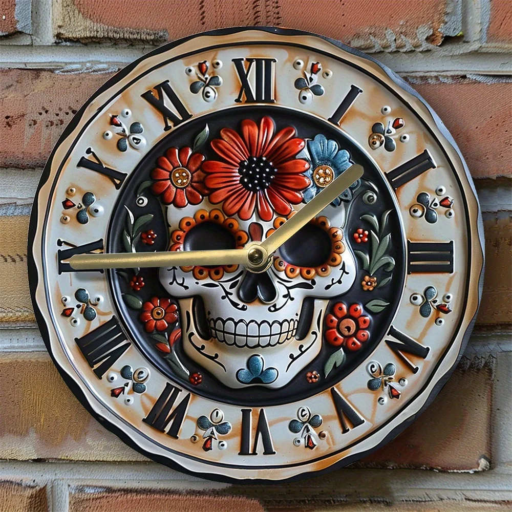 Настенные часы в стиле День мертвых-набор часов сделай сам с высокочеткой 2D