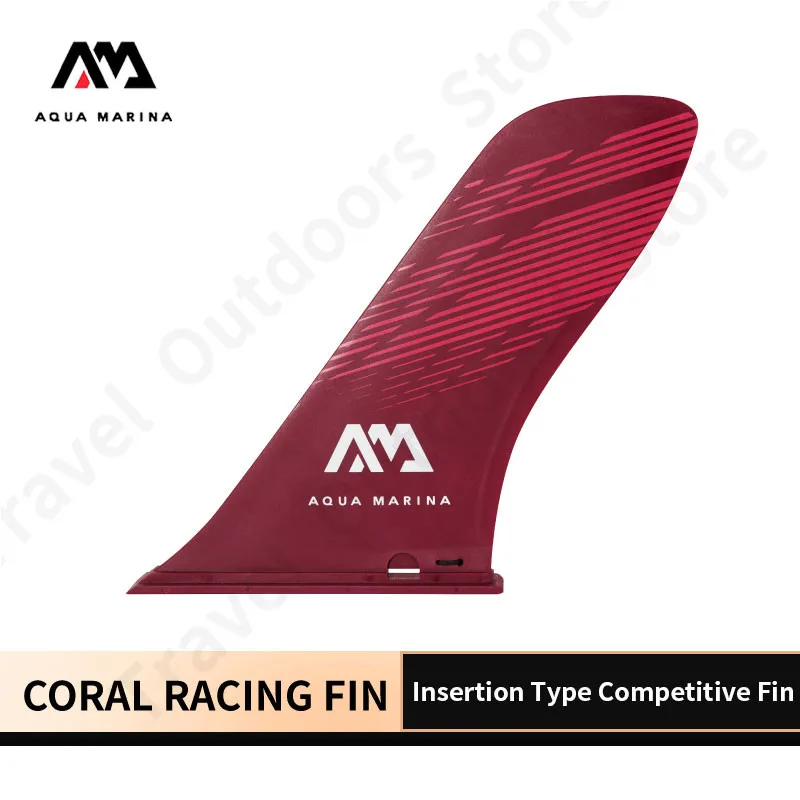 AQUA MARINA NEW CORAL RACING FIN SUP Surfboard Accessories Plug In Paddle Fin 24x18.5cm Surfing Accelerate Tail Rudder 0.3kg