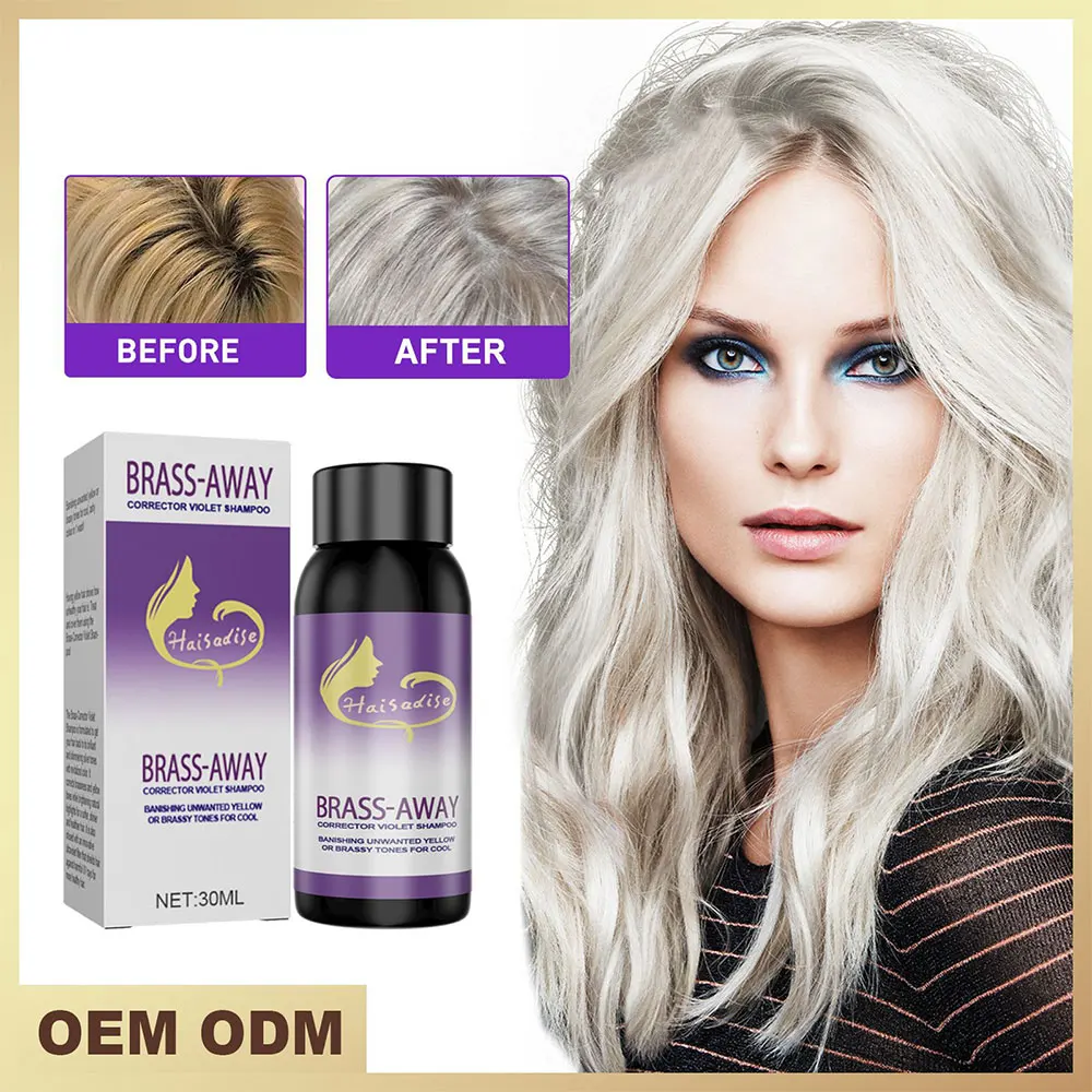 

Gray Color Fixing Shampoo Anti-fading Shifting Yellow Bleaching After Gray Hair Care Lock Color Natural Lasting Moisturizing