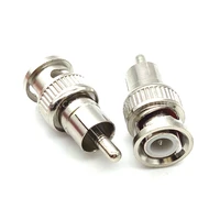 51050pcs bnc male to rca male connector for cctv surveillance camera video