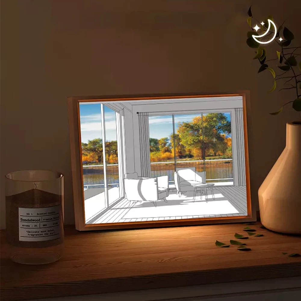 

Night Light Sunshine Painting Night Light Bedside Decoration Bedroom Lighting For Children Girlfriend Decoration Night Lamp