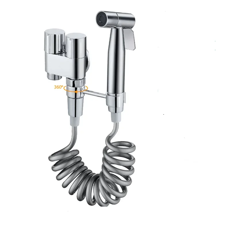 

Ручной Распылитель Для Биде Для Унитаза И Биде, Женский Двойной Угловой Клапан Для Анальной Промывки