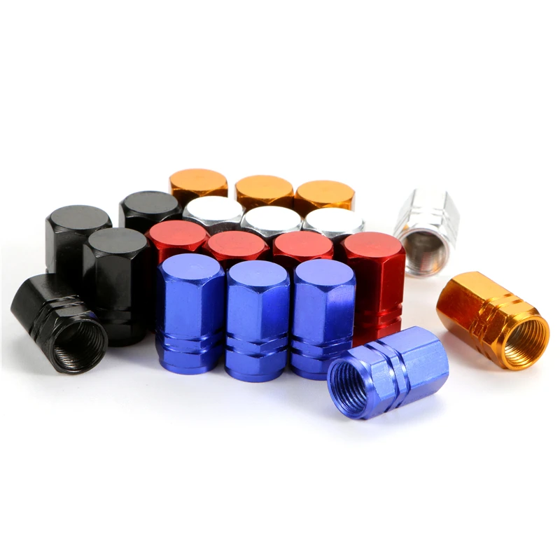 

4PCS/Set Aluminum Alloy Car Wheel Tire Valve Caps Covers Airdust Waterproof Fit for Automobiles Motorcycles Trucks Bikes