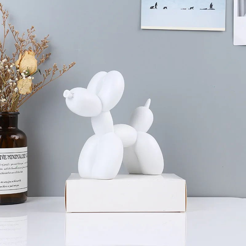 home living room decoration balloon dog statue indoor home decoration nordic modern resin animal ornament sculpture decoration free global shipping