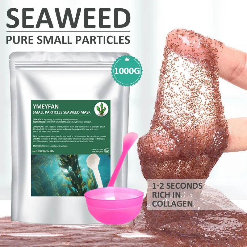 

1000g Seaweed Jelly Mask Powder Natural sea weed algae Moisturizing Mask masks Shrink Pores brightening oil control Skincare