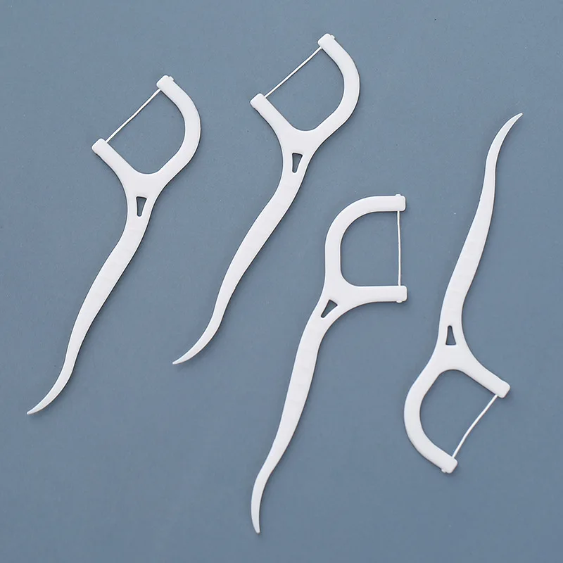 

Dental Floss Flosser Picks Toothpicks Teeth Stick Tooth Cleaning Interdental Brush Dental Floss Pick Cleaning Tooth 100pcs