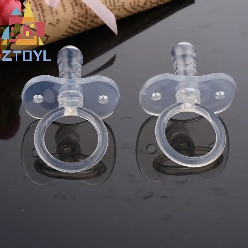 

1 PCS Soft Baby Silicone Solid Color Cute Babies Safety Silica Gel Material Nipple Pecifier Transparent Breast Real Sense