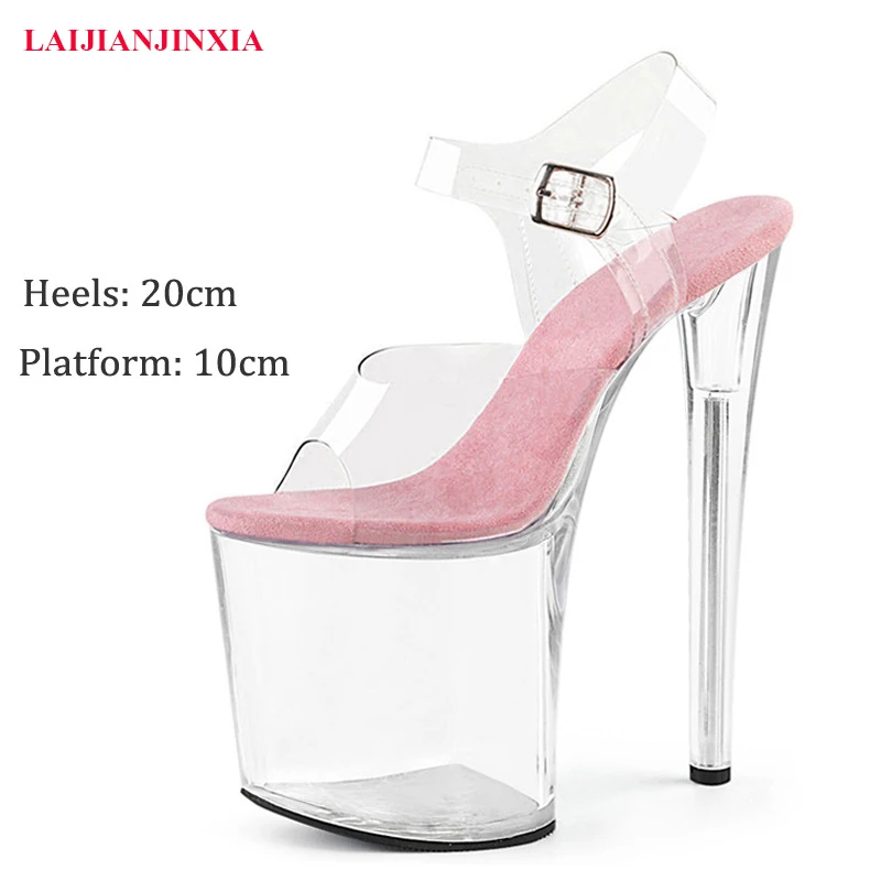 

New Modern Sandals 10CM Platform Sexy Pole Dancing Shoes 8 Inch High Heels Sandals Sexy Mature Nightclub Fashion Shoes