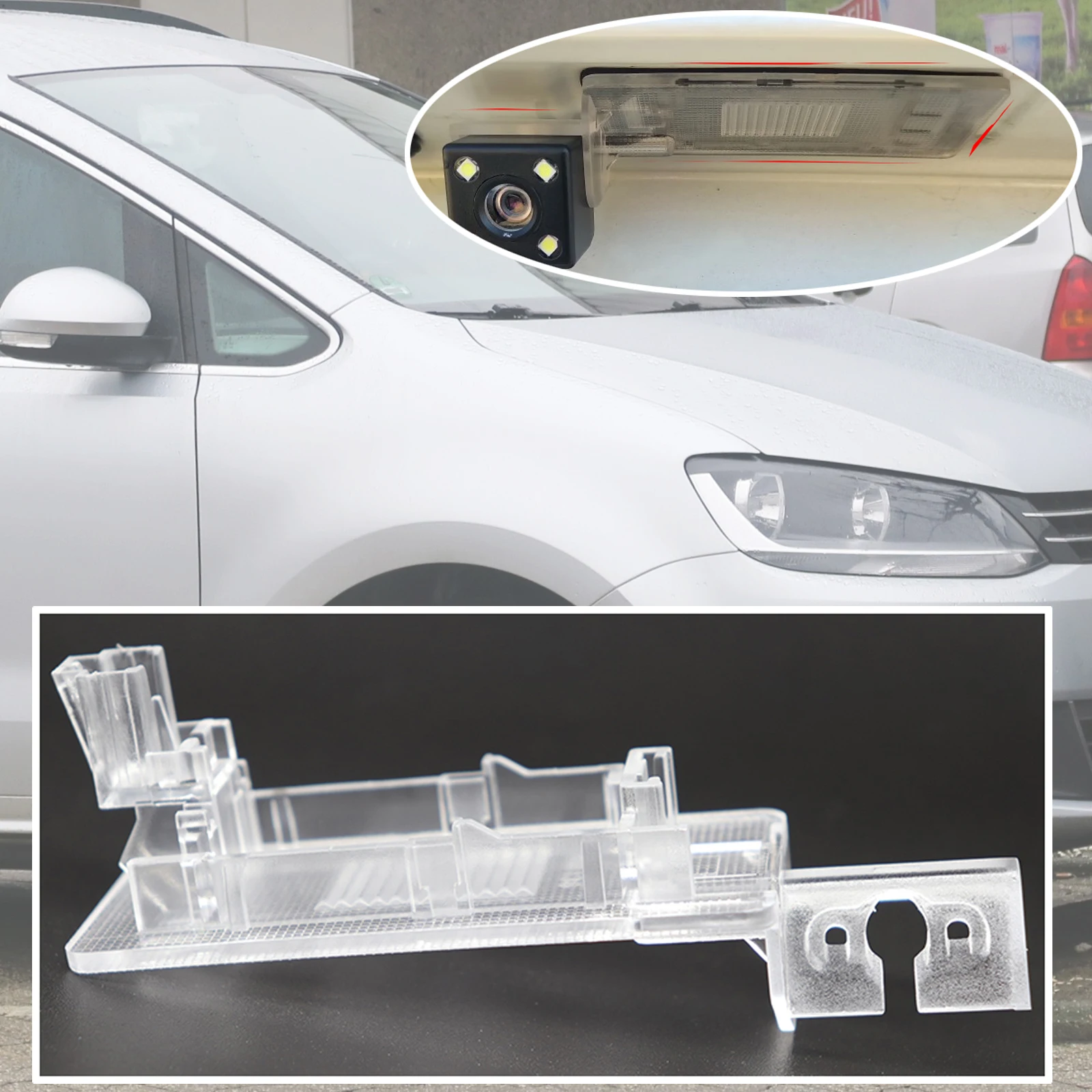 

Задний багажник, камера заднего вида, кронштейн, подсветка номерного знака, крепление корпуса для VW Sharan, SEAT Alhambra 7N 2012 2013 2014 2015