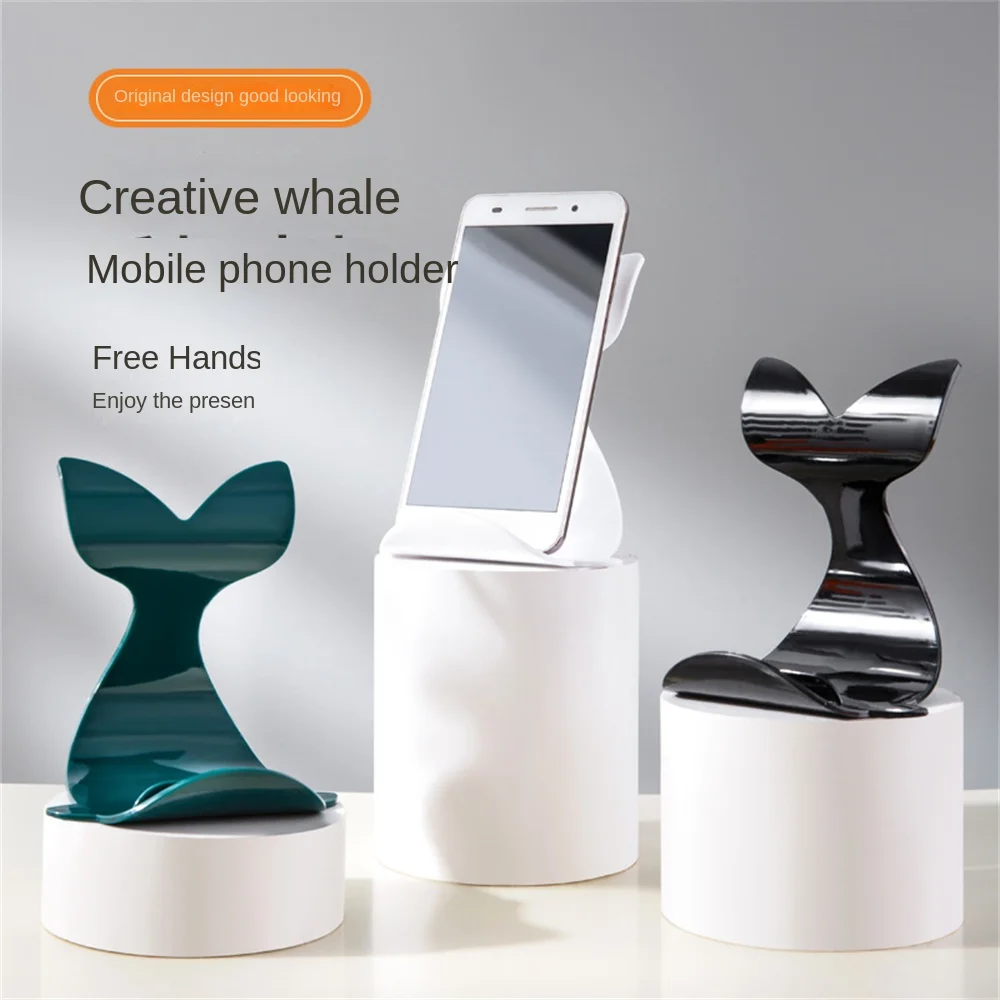 

Mobile Phone Holder Stable Support Horizontal And Vertical Switch Tablet Cartoon Whale Lazy Desktop Phone Holder Mobile Phone Ac