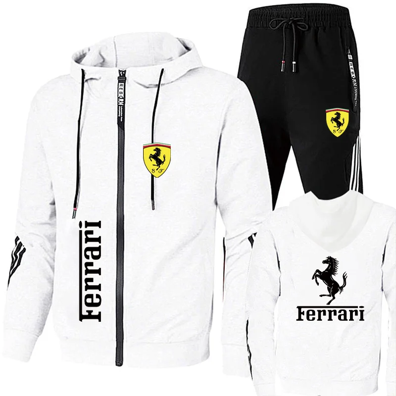 Formula One No.16 Racer Leclerc Autumn Oversized Hoodies Sweatshirt Tracksuit Women/Men's Sets Clothes+Trousers Car Fan Clothing