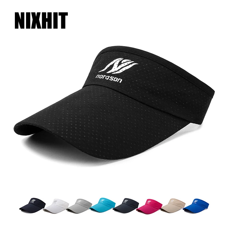 Модные солнцезащитные шляпы NIXHIT для мужчин и женщин, спортивный козырек для улицы, для путешествий, скалолазания, тенниса, гольфа, бега, пустая Кепка A296