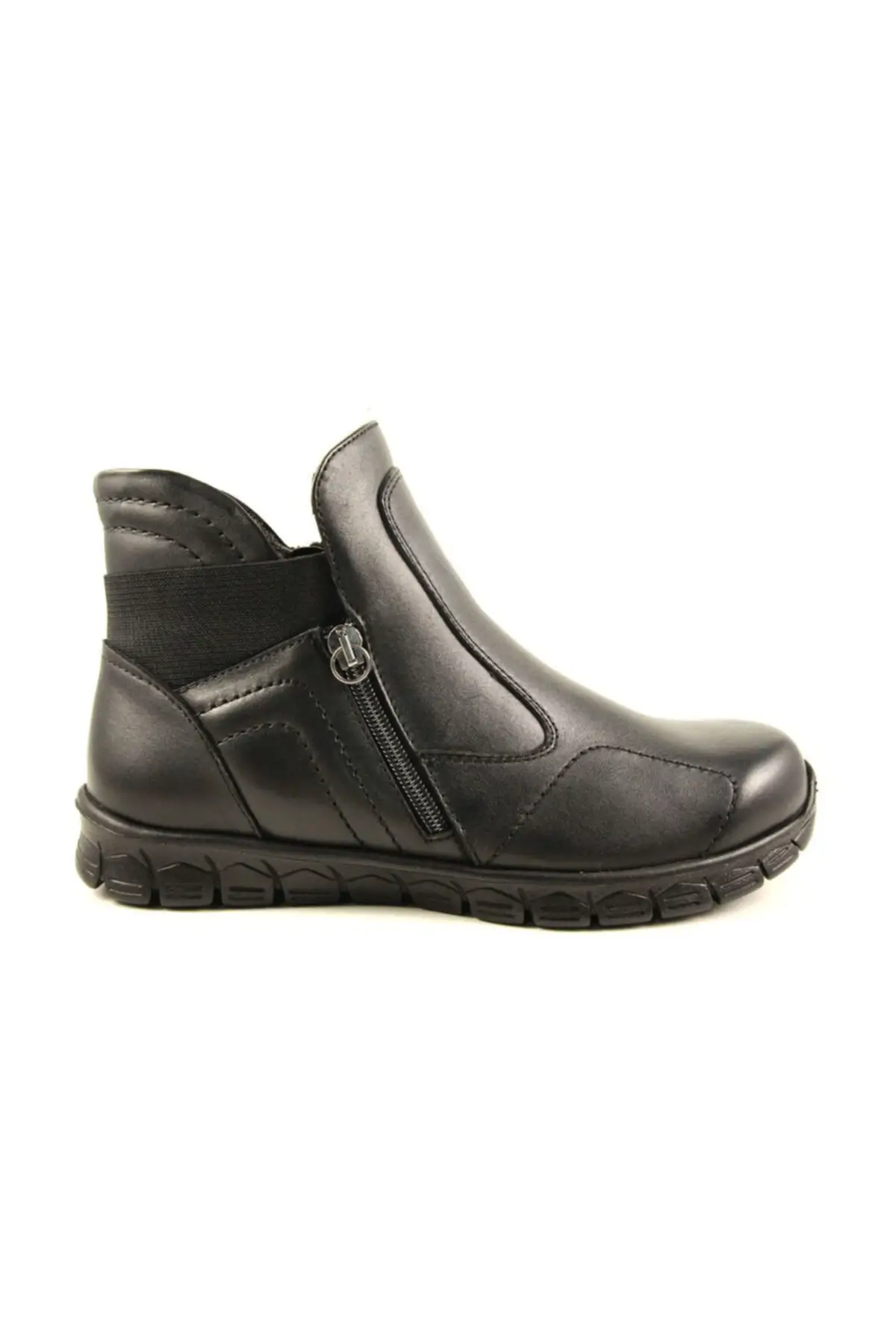 

61055 women's Black Leather Bone Çıkıntısına Special Boots