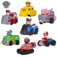 10cm paw patrol car ryder chase marshall action figures puppy patrol car toy patroling canine toys for children toy