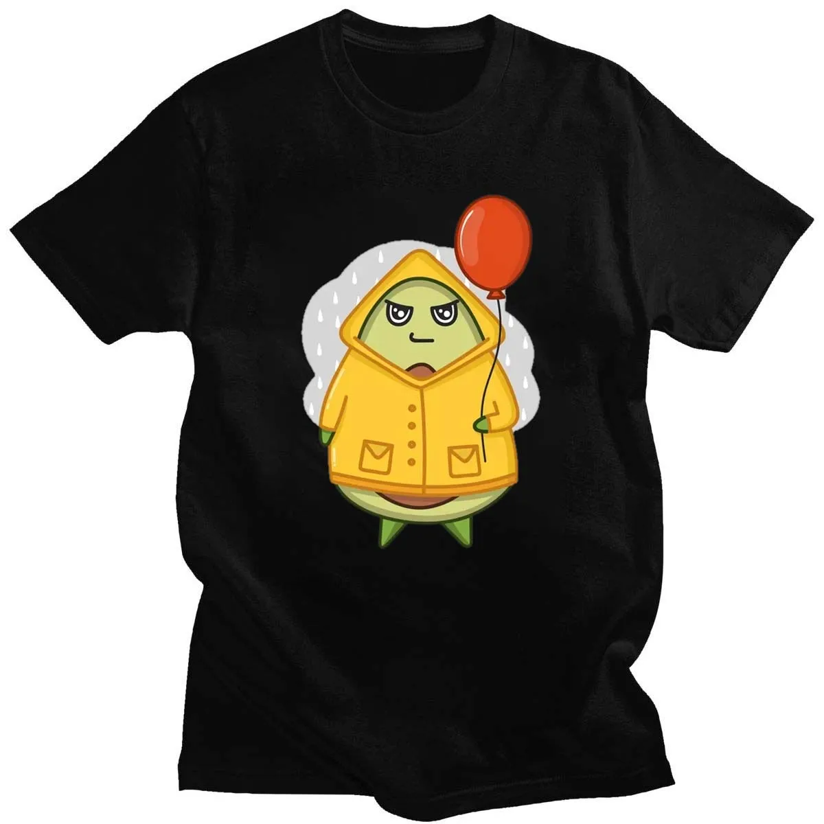 Милый дождевик с принтом авокадо новая летняя футболка модные повседневные топы