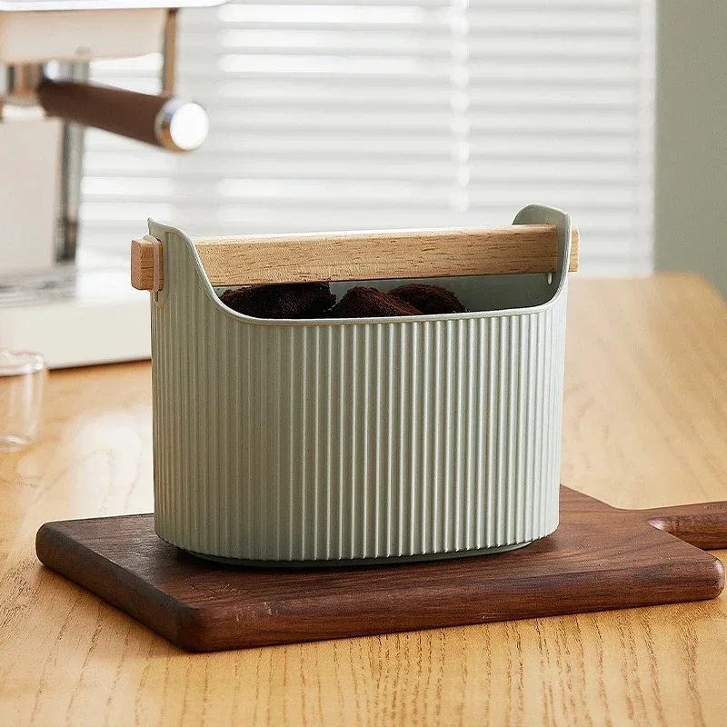 Coffee Knock Box Durable Espresso Dump Bin Removable Bucket Shock-Absorbent Non-slip Ground Tool