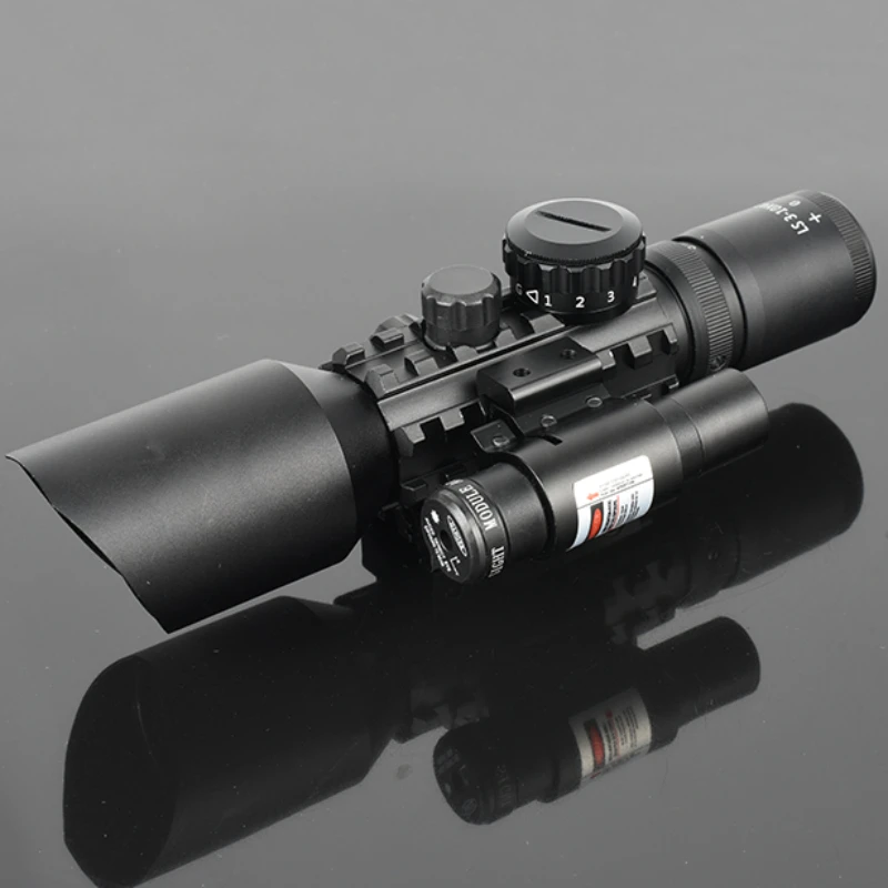 

3-10x42E Adjustable Brightness Rifle Shooting Aiming Optical Instrument Tactical Holographic Red Green Point Aiming Telescope