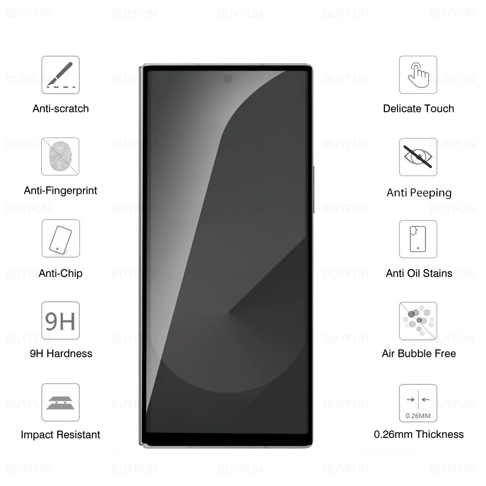 Защитное стекло для экрана Samsun zfold6 6 в 1 Samsung Galaxy Z Fold6 ZFold Fold 5G HD объектива камеры