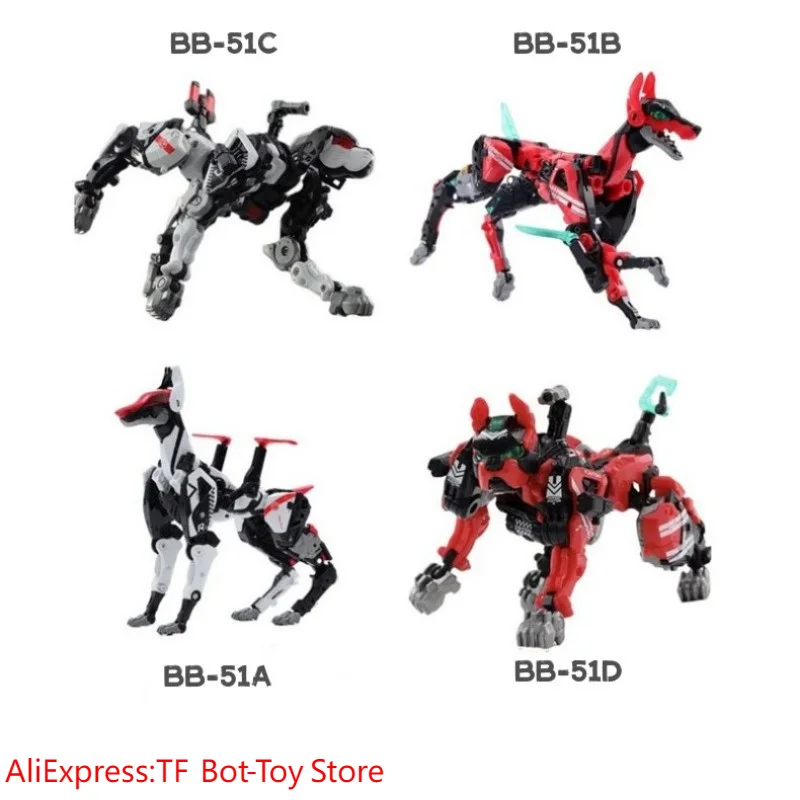 

NEW 52TOYS Transformation BEASTBOX BB-51A Roarmeo BB-51B Boney BB-51C Jawliet BB-51D Clawde Animal Robots Action Figure Toys