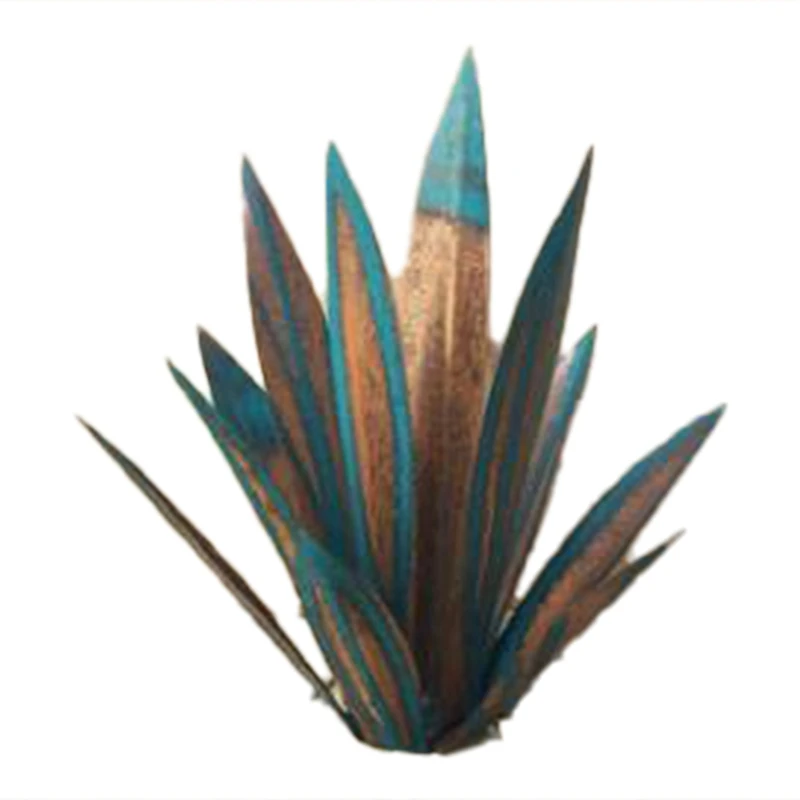 

Tequila Rustic Agave Plant Hand Painted Metal Agave Garden Yard Art Decoration Statue Home Decor for Yard