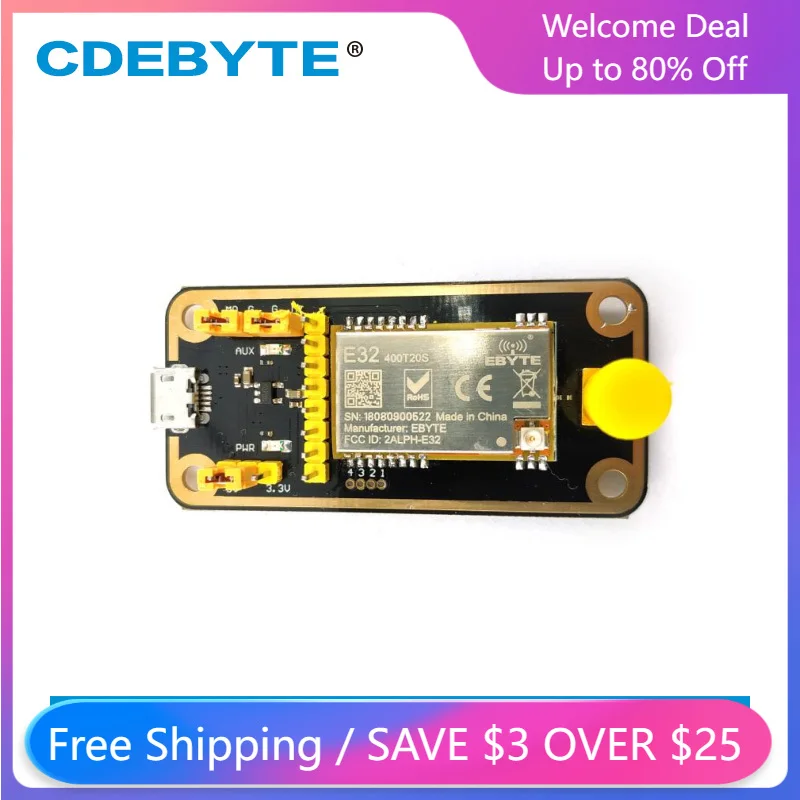 E32-400TBL-01 SX1278 LoRa USB тестовая плата для трансивера 433 МГц 470 МГц IoT