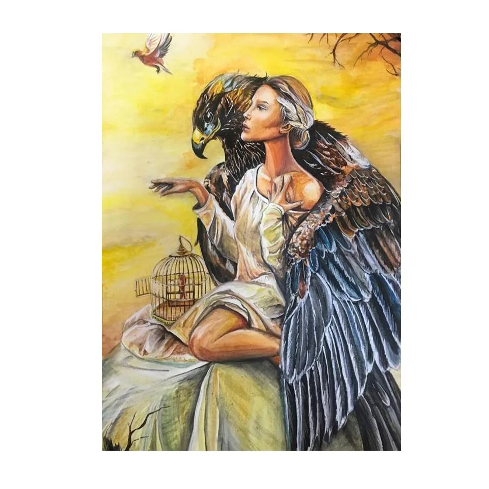 

Полноразмерная картина с большими глазами для девочек, квадратная, круглая, 5d «сделай сам», алмазная живопись, картина стразы, мозаика с пол...