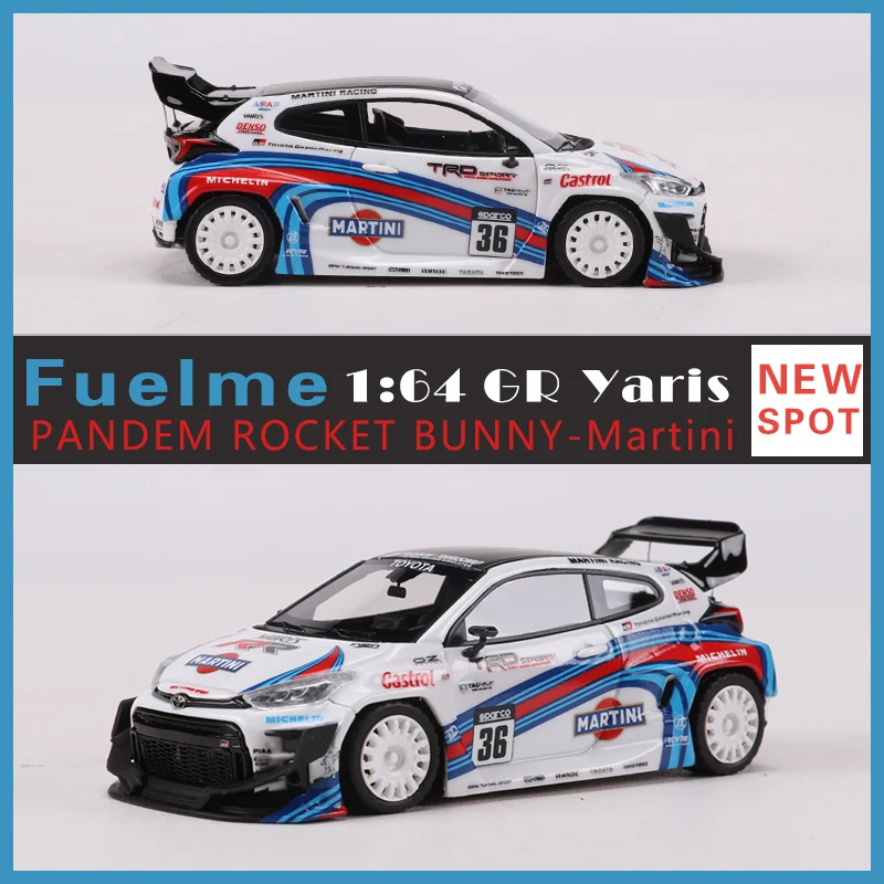 

Fuelme 1:64 HONDA GR Yaris Pandem Rocket Bunny Martini модель автомобиля из смолы лимит 399