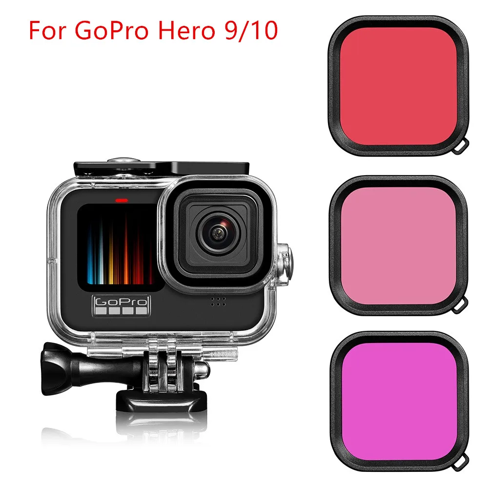 

60M Waterproof Case for GoPro Hero 9 10 Black Protective Diving Underwater Housing Shell Cover for Go Pro 9 10 Camera Accessory
