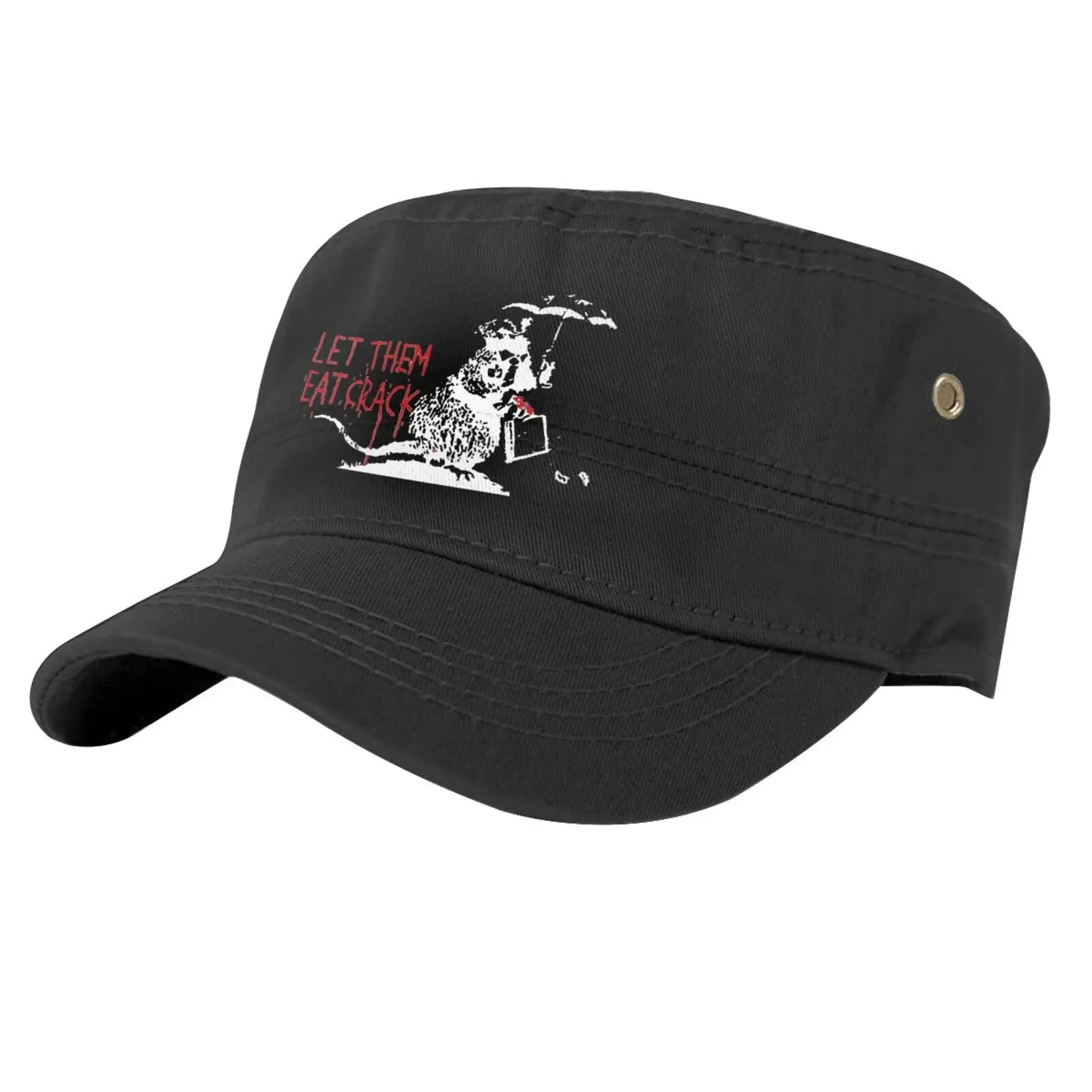 

Banksy Let Them Eat Crack Rat Cap Woman Beret Women Hat Cowboy Hats Cap For Girls Cowboy Hats Bonnets For Women Men Cap Summer
