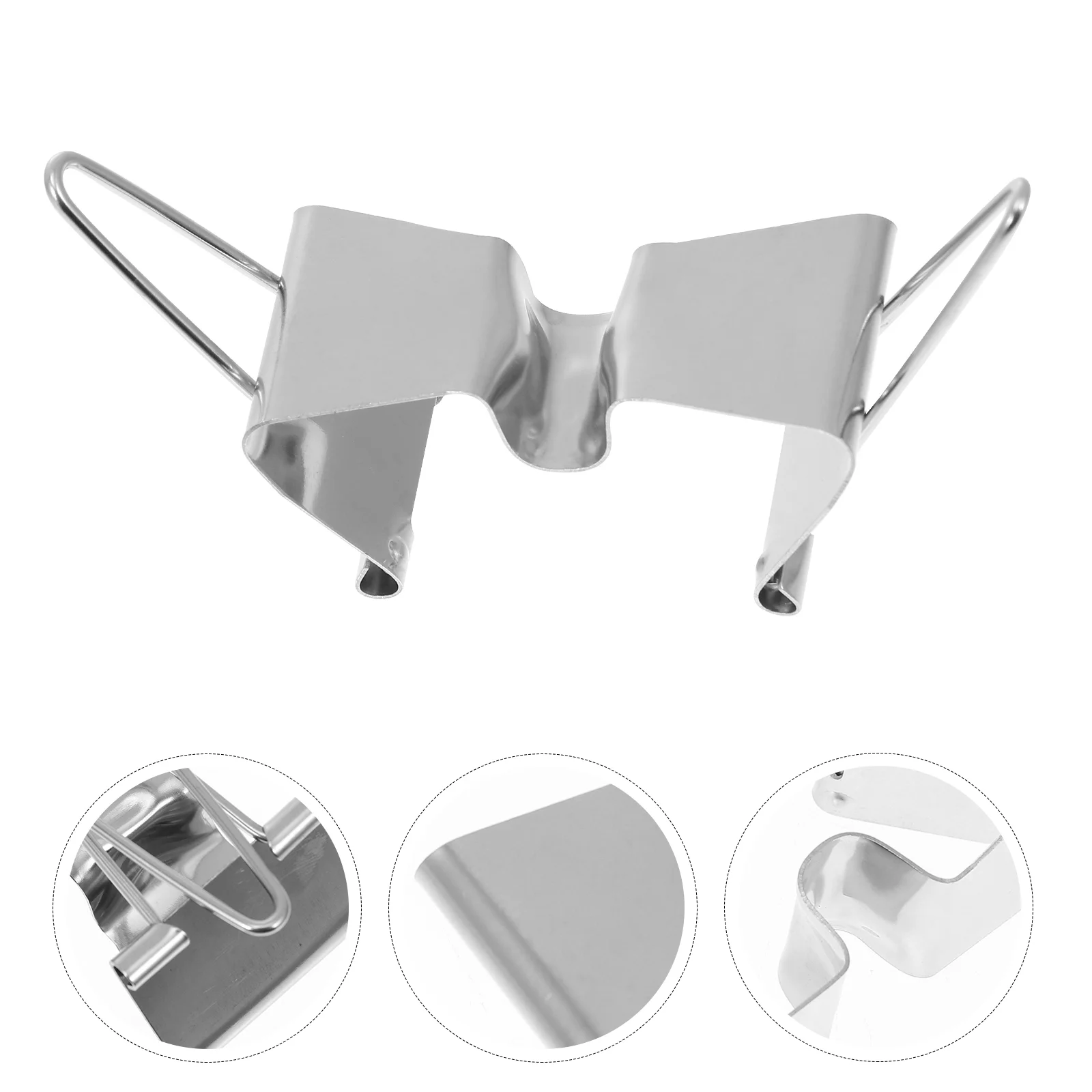 

2 Pcs Canvas Clip Wet Clamps Supplies Stands Artist Gift Stainless Steel Frame Holder Metal Carrier Bracket Painting Clips