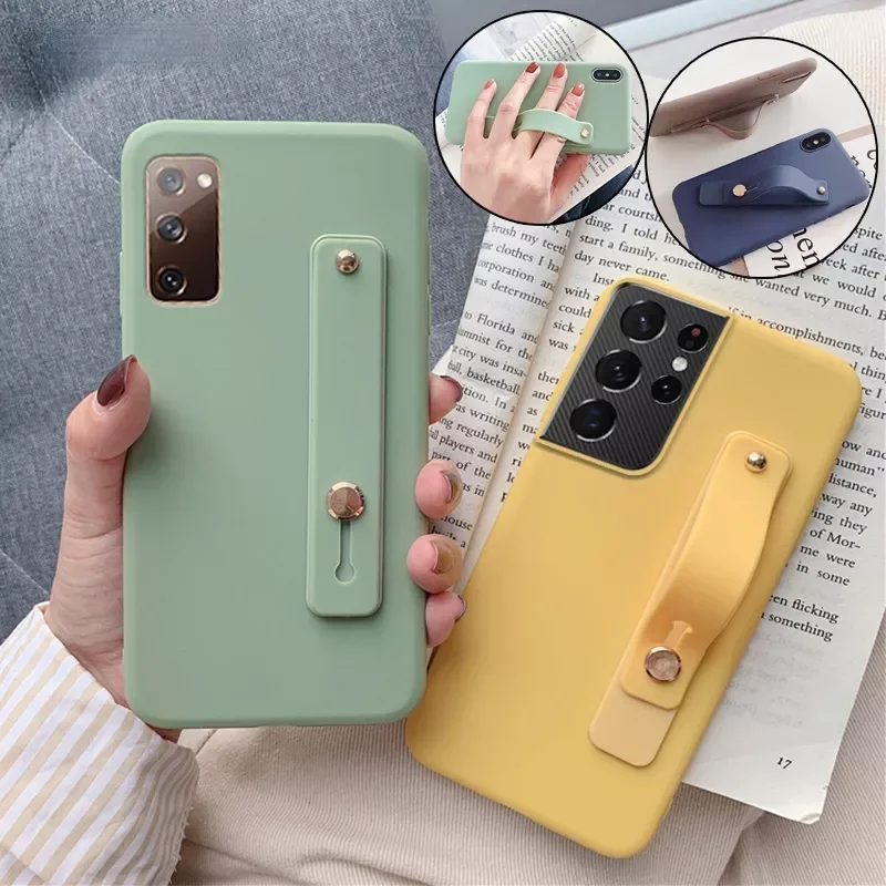 

NEW Correa de para Galaxy S20 Fe Fan S21 S20 Plus Note 20 Ultra Finger Grip, funda trasera suaveSilica gel