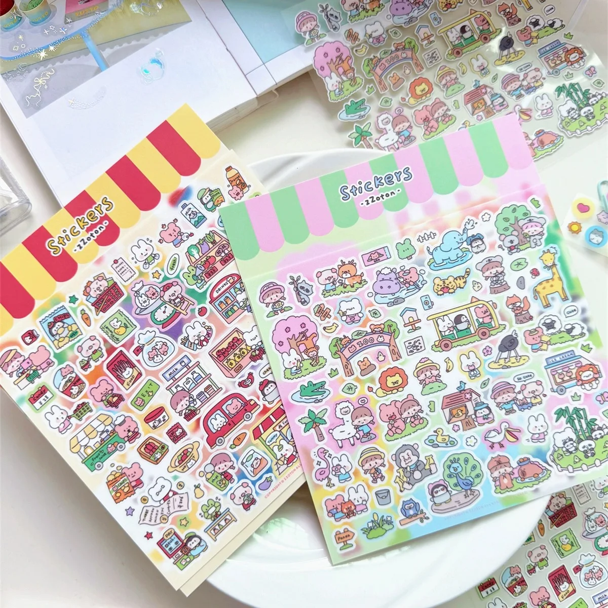 

МИНКЫС ламинированные наклейки с медведями