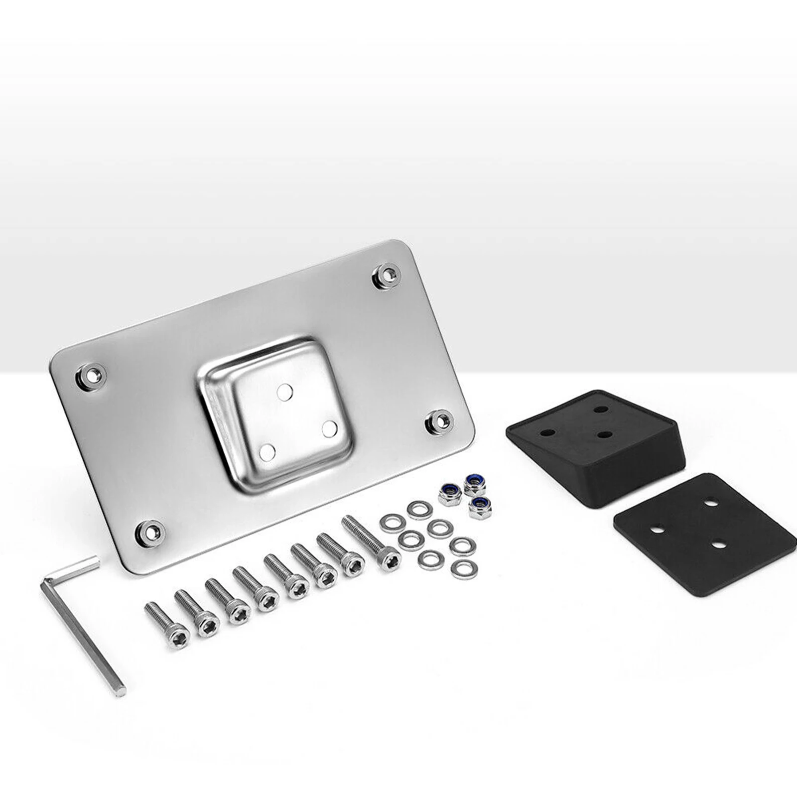 

For Sportster Softail Dyna Motorcycle Rear License Plate Holder With 3 Holes Laydown License Plate Frame Number Plate Universal