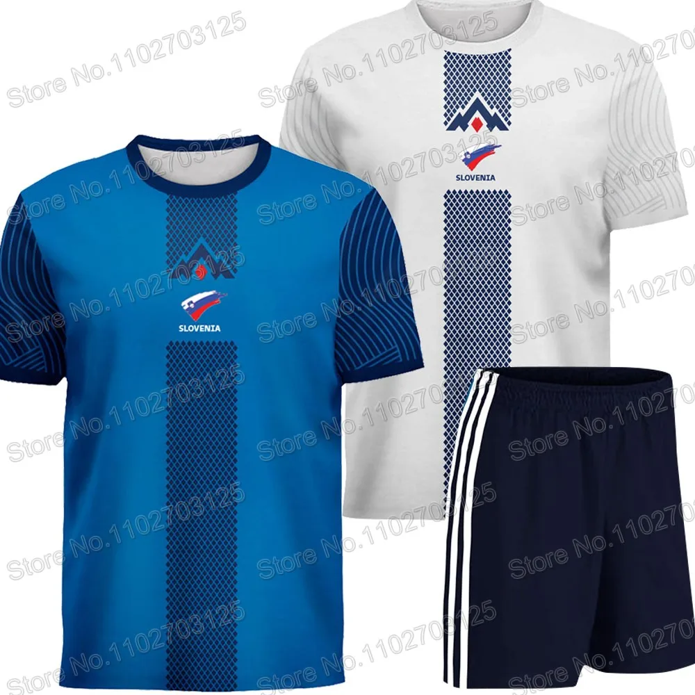 

2023 команда фанатов трикотажа Maillot Словения футболки мужские шорты с 3D принтом уличная одежда для бега Повседневный тренировочный костюм одежда