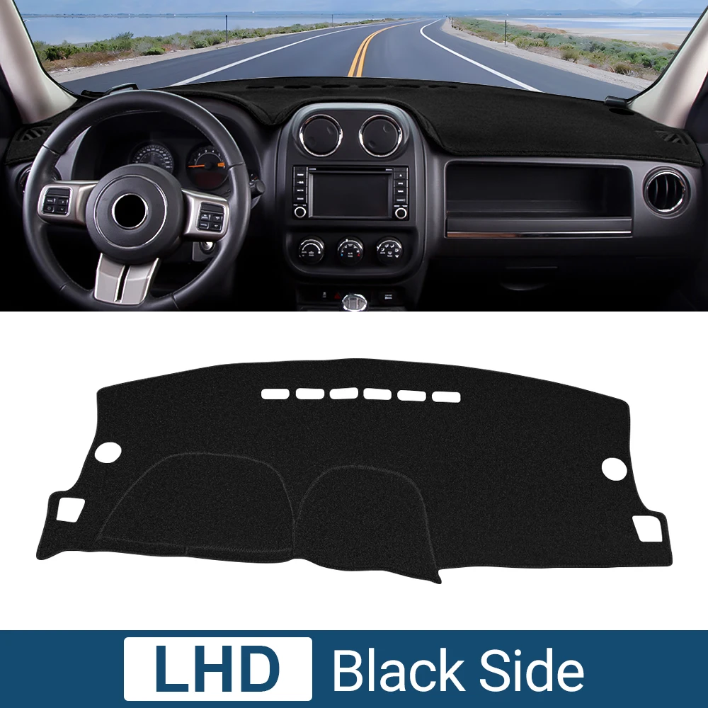 

Аксессуары для Jeep Compass 2010 2011 2012 2013 2014 2015 2016, анти-УФ-защитный чехол для приборной панели автомобиля, избег...