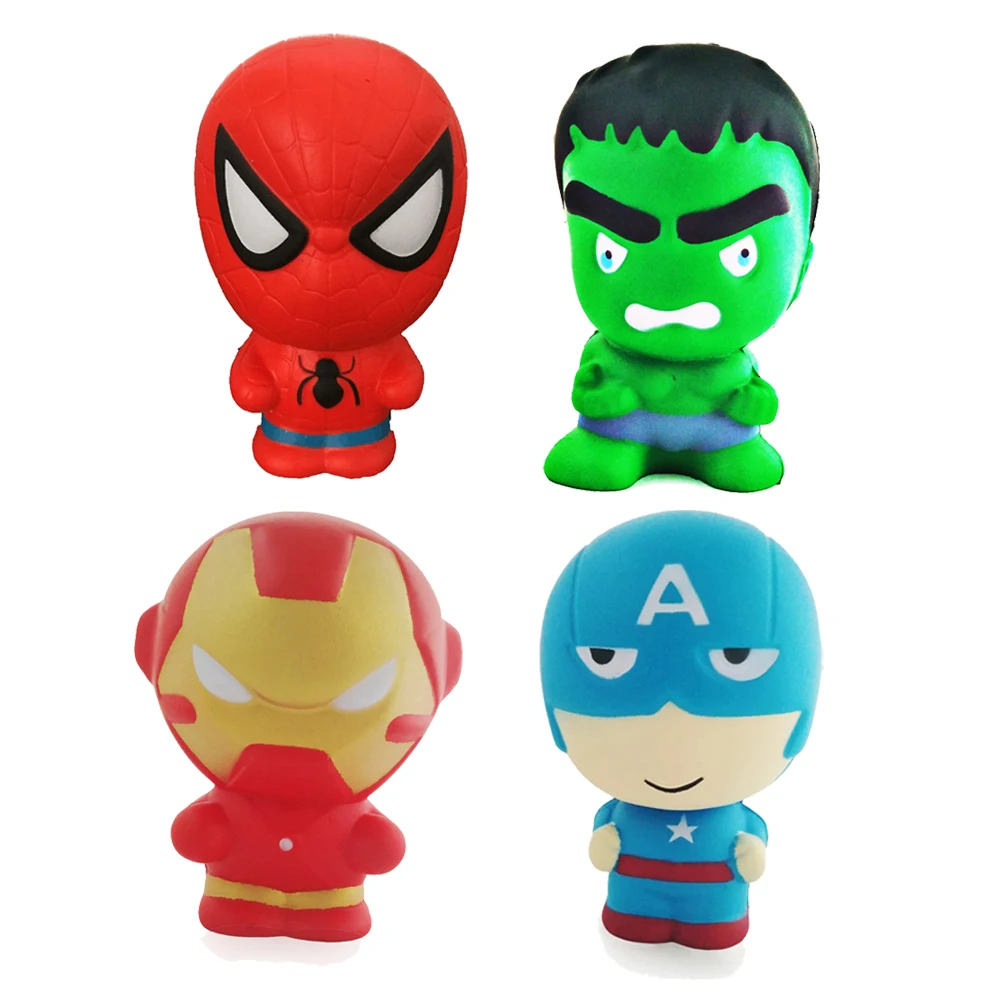 

Marvel Squishy Antistress Squishi Kawaii Toys Slow Rising Super Hero Scented Squeeze Toy Stress Reliever Child Kid Birthday Gift