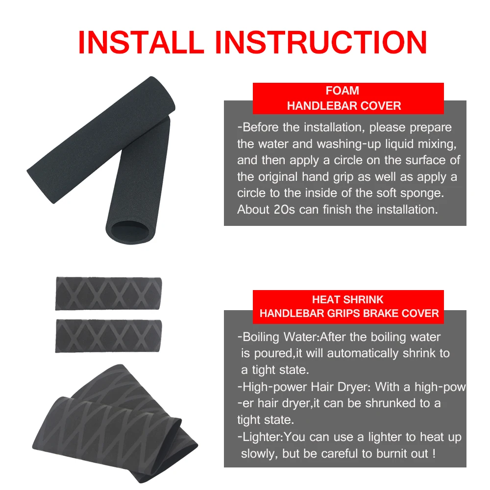 

Universal Foam Handle Grip Heat Shrink Handlebar Grips Brake Cover For Honda CB1300 CB1100 GL 1800 CM1100 CB1000R CB 1300 1100
