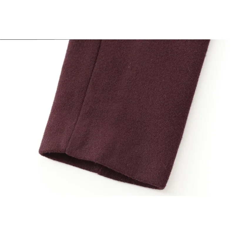 TRAF ZR Шерстяное пальто Осенние модные женские куртки Американское винтажное