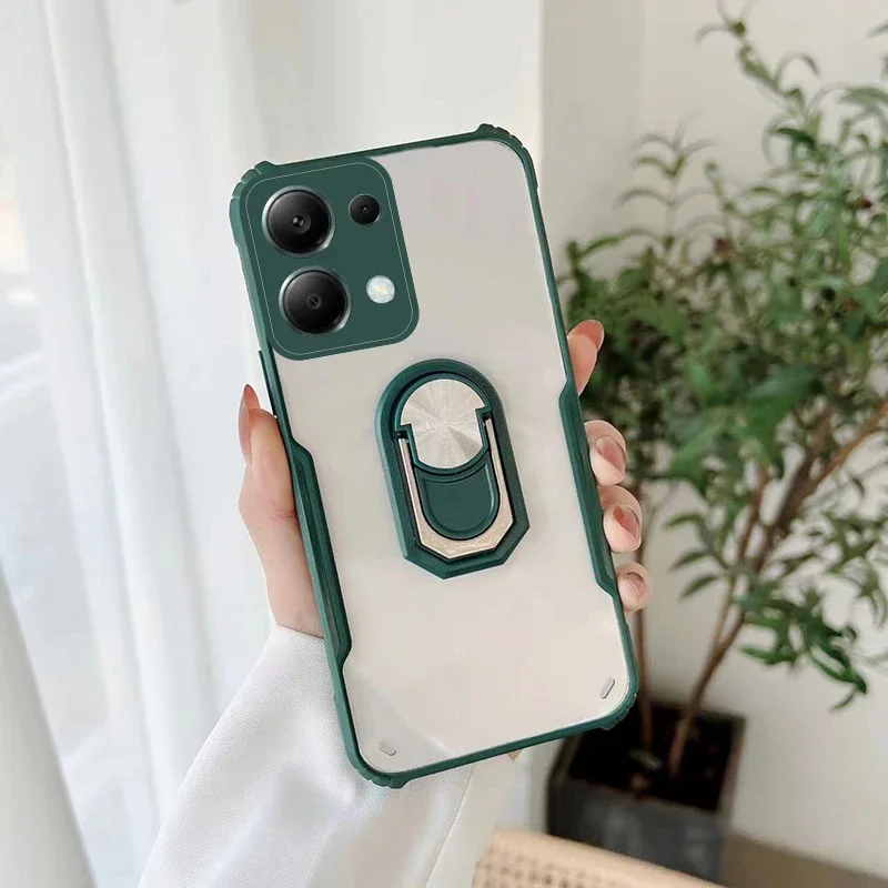 Чехол для телефона Redmi Note 13 Pro Plus + 4G акриловая Противоударная крышка с четырьмя