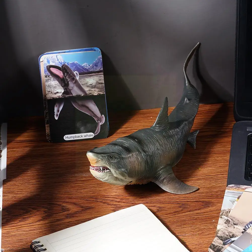 

Ocean Sea Life Model Toys Simulated Shark With Cards Action Figures Animals Figurine Educational Toys Gift For Children Kid W2e7